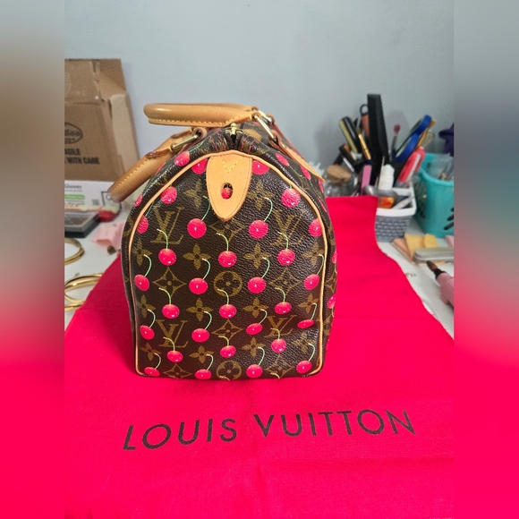 Louis Vuitton handbag Murakami Monogram brown Takashi Speedy Cherry - Picture 3 of 16